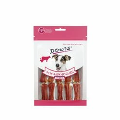 Dokas 5 Cm Kauknochen Mit Ente | 10x 12 Stück Hundesnack