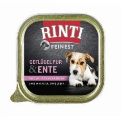 Rinti Feinest Geflügel Pur & Ente | 11x 150g Hundenassfutter