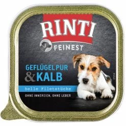 Rinti Feinest Geflügel Pur & Kalb | 11x 150g Hundefutter Nass