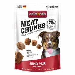 Animonda Dog Snack Meat Chunks Rind Pur | 6x 80g