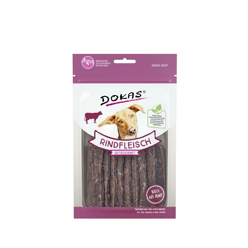 Dokas Hunde Snack Rindfleisch Getrocknet | 12x70g Hundesnack 3 Dokas Hunde Snack Rindfleisch Getrocknet | 12x70g Hundesnack