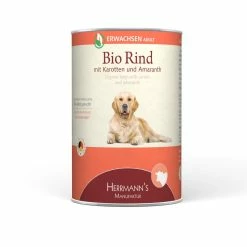 Herrmanns Erwachsen Bio-Rind | 12x 400g Hundefutter Nass