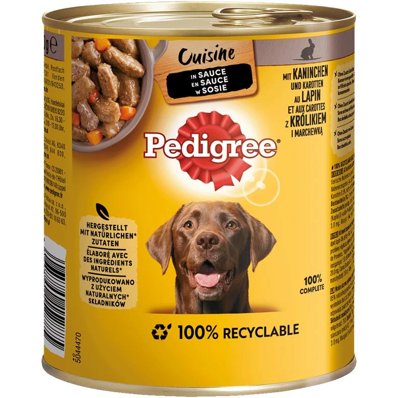 Pedigree Cuisine In Sauce Kaninchen & Karotten | 12x 800g 3 Pedigree Cuisine In Sauce Kaninchen & Karotten | 12x 800g