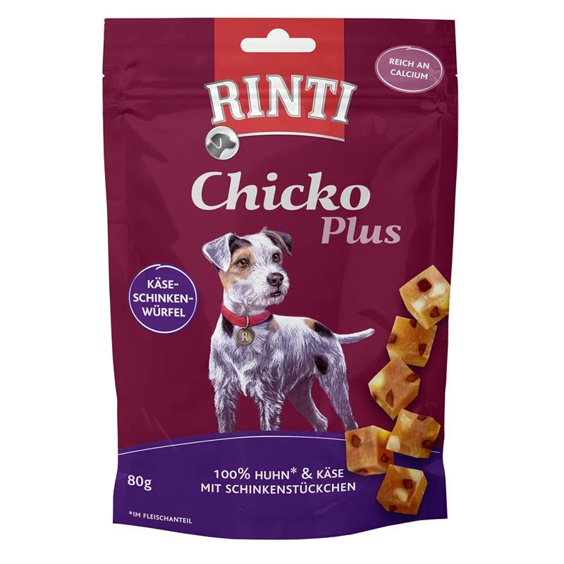 Rinti Chicko Plus Käse-Schinken | 12 X 80g Hundesnack 3 Rinti Chicko Plus Käse-Schinken | 12 X 80g Hundesnack