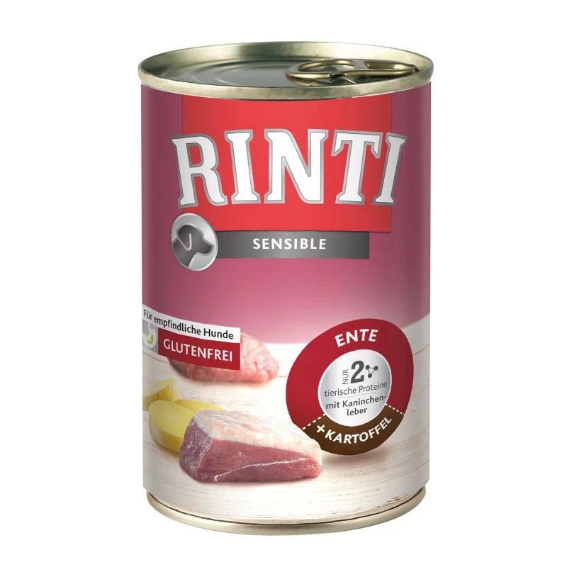Rinti Sensible Ente, Huhn & Kartoffel | 12x 400g Hundefutter Nass 3 Rinti Sensible Ente, Huhn & Kartoffel | 12x 400g Hundefutter Nass