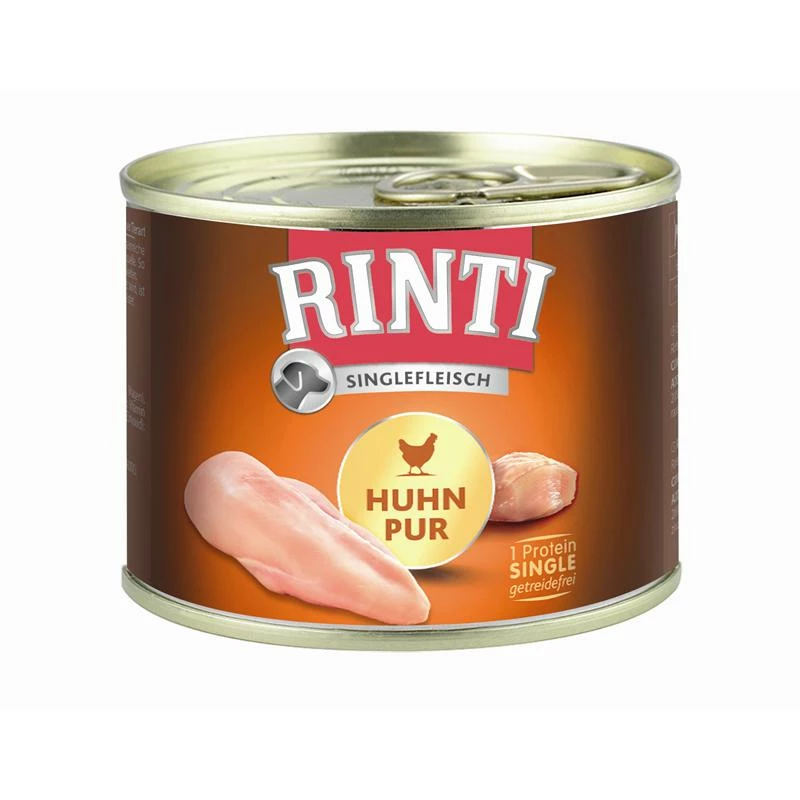 Rinti Singlefleisch Huhn Pur | 12x185g Hundenassfutter 3 Rinti Singlefleisch Huhn Pur | 12x185g Hundenassfutter