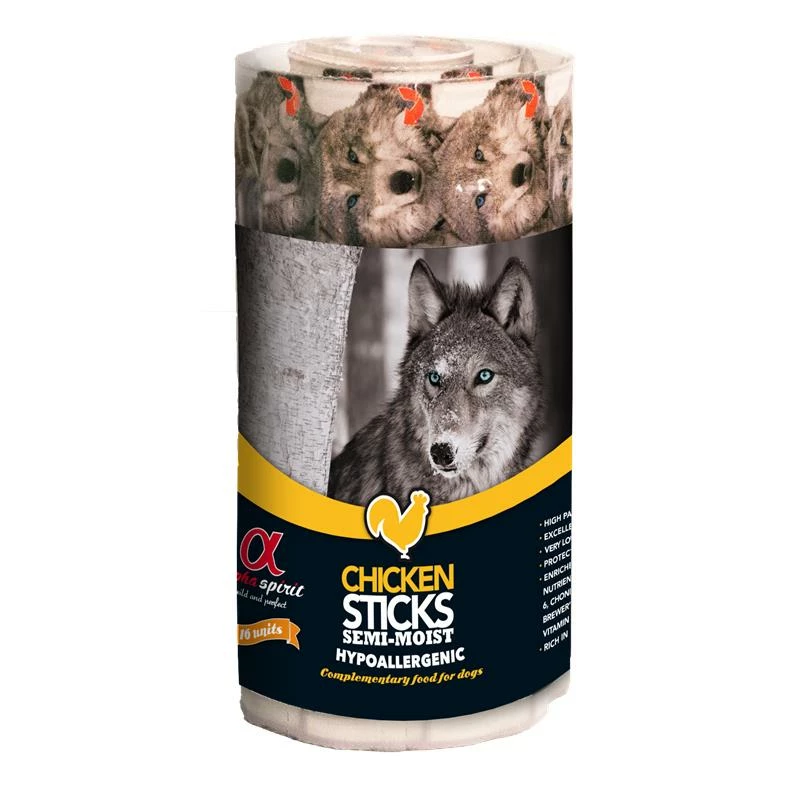 Alpha Spirit Ristra Stick Huhn | 12x 16er Pack Hundesnack 3 Alpha Spirit Ristra Stick Huhn | 12x 16er Pack Hundesnack