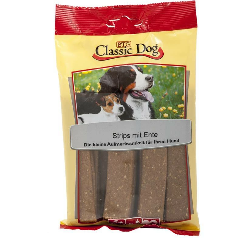 Classic Dog Snack Strips Mit Ente | 14x 20er Hundesnack 3 Classic Dog Snack Strips Mit Ente | 14x 20er Hundesnack