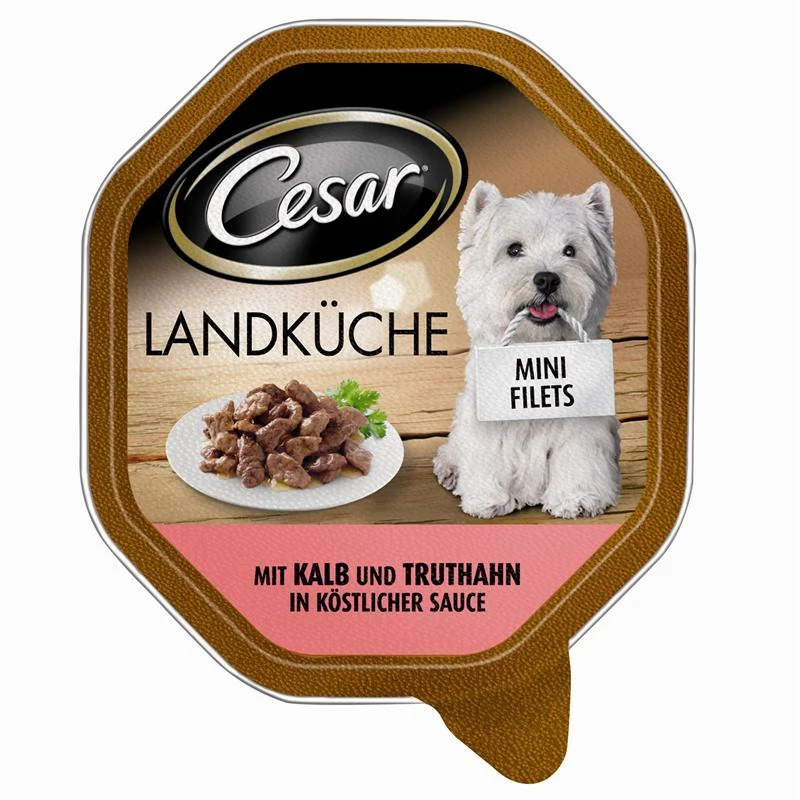 Cesar Mit Kalb & Truthahn | 14x150g Nassfutter 3 Cesar Mit Kalb & Truthahn | 14x150g Nassfutter