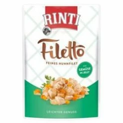 Rinti Filetto Jelly Huhn & Gemüse | 24 X 100g Hundenassfutter