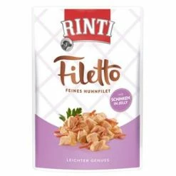 Rinti Filetto Jelly Huhn & Schinken | 24 X 100g Hundenassfutter