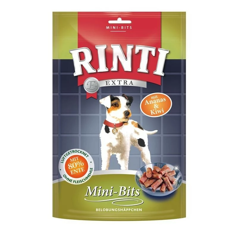 Rinti Mini Bits Ente & Ananas | 12x 100g Hundesnack 3 Rinti Mini Bits Ente & Ananas | 12x 100g Hundesnack