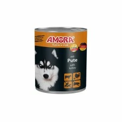 AMORA Dog Nassfutter Fleisch Pur Pute | 6x 800g