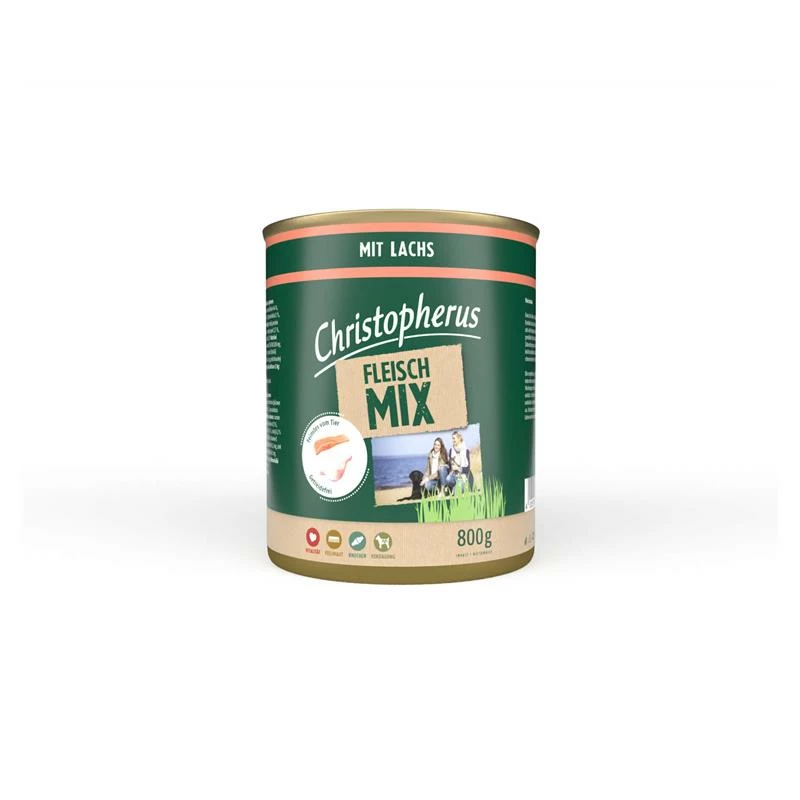 Allco Christopherus Fleischmix Mit Lachs | 6x 800g 3 Allco Christopherus Fleischmix Mit Lachs | 6x 800g