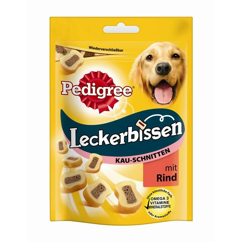 Pedigree Leckerbissen Kau-Schnitten | 6x155g Hundesnack 3 Pedigree Leckerbissen Kau-Schnitten | 6x155g Hundesnack