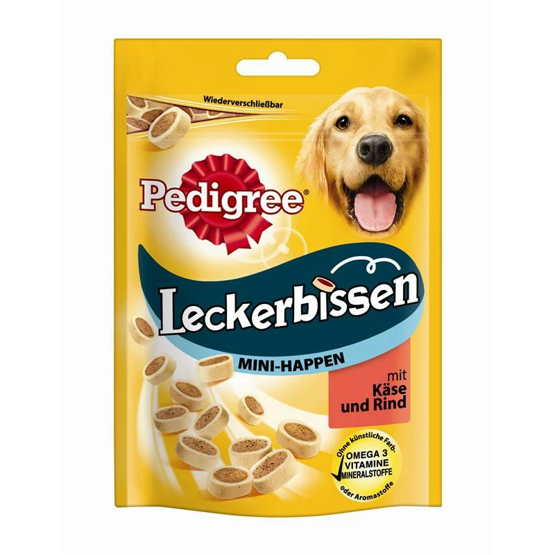 Pedigree Leckerbissen Mini-Happen | 6x 140g Hundesnack 3 Pedigree Leckerbissen Mini-Happen | 6x 140g Hundesnack
