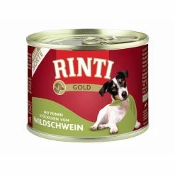 RINTI Gold Mit Wildschwein | 12x185g Hundenassfutter