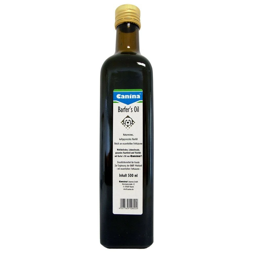Canina Pharma Barfers Oil | 0,5 L Zur Ergänzung Beim Barfen 3 Canina Pharma Barfers Oil | 0,5 L Zur Ergänzung Beim Barfen