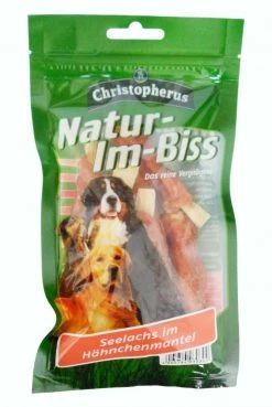AL-KO-TE Christopherus Seelachs Hähnchenmantel | 12x70g Hundesnack