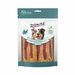 Dokas Hunde Snack Hühnerbrustf. M. Ente | 8x 220 G Hundesnack