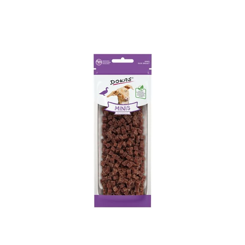 Dokas Dog Snack Minis Entenbrust | 9x70g 3 Dokas Dog Snack Minis Entenbrust | 9x70g