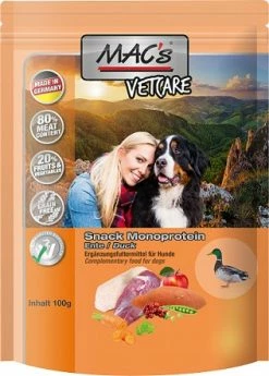MACs DOG Mono Snack Ente | 9x 100g