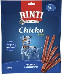 FINNERN Rinti Extra Chicko Slim Ente Vorratspack | 9x 250g Hundesnack