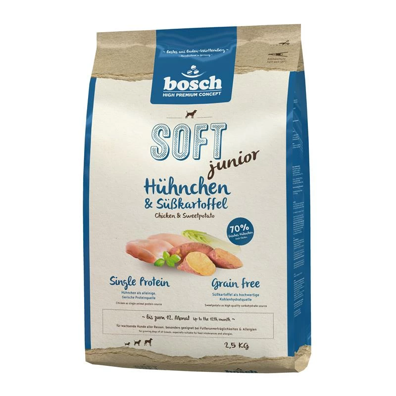 Bosch HPC Soft Junior Hühnchen & .Süßkart.| 2,5kg Hundefutter 3 Bosch HPC Soft Junior Hühnchen & .Süßkart.| 2,5kg Hundefutter