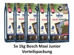 [Paket] Bosch Maxi Junior | 5x 1kg Hundefutter Sparpackung