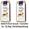 [Paket] Bosch PLUS Strauß & Kartoffel | 2x 12,5 Kg Hundefutter