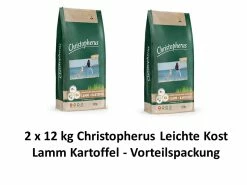 AL-KO-TE [Paket] Christopherus Leichte Kost Lamm&Kart. | 2x 12kg Hundefutter Vorteilspack