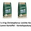 AL-KO-TE [Paket] Christopherus Leichte Kost Lamm&Kart. | 2 X 4kg Hundefutter Vorteislpack -Hundefutter Geschäft Christopherus getreidefr leichte Kost LammundKart 4kg Hundefutter 212791 1