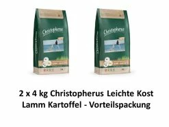 AL-KO-TE [Paket] Christopherus Leichte Kost Lamm&Kart. | 2 X 4kg Hundefutter Vorteislpack