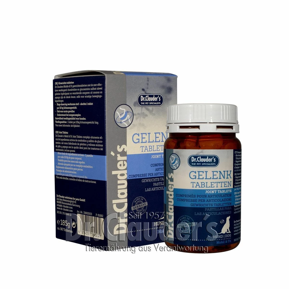 Dr. Clauders Mobil & Fit - Gelenk Tabletten | 185g Hunde 3 Dr. Clauders Mobil & Fit - Gelenk Tabletten | 185g Hunde