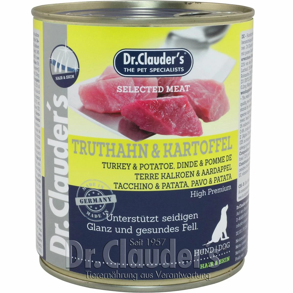 Dr. Clauders Selected Meat Truthahn & Kartoffel |6x 800g Hundefutter 3 Dr. Clauders Selected Meat Truthahn & Kartoffel |6x 800g Hundefutter