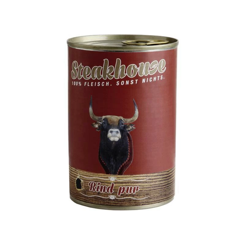 Fleischeslust Steakhouse Rind Pur | 6x 800g Hundefutter Nass 3 Fleischeslust Steakhouse Rind Pur | 6x 800g Hundefutter Nass