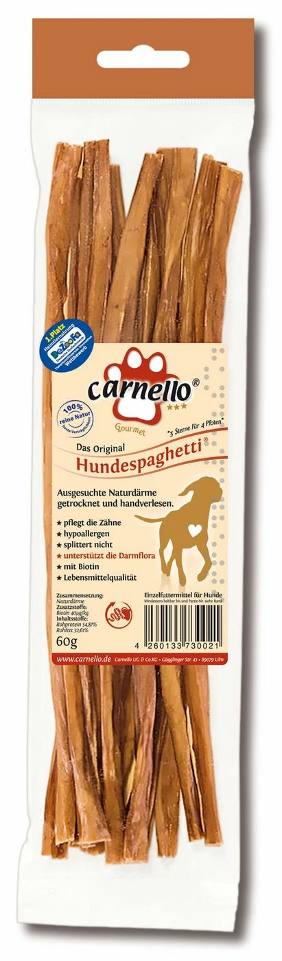 Hundespaghetti Original Carnello | 20x 60g Hundesnack 3 Hundespaghetti Original Carnello | 20x 60g Hundesnack
