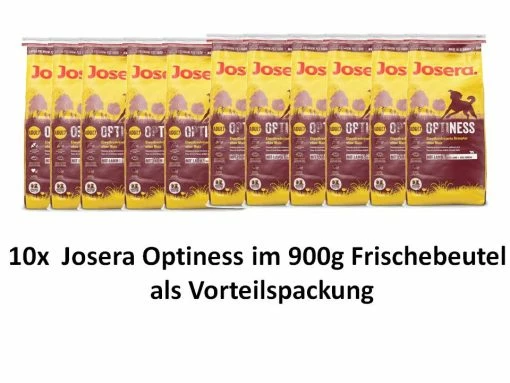 [Paket] Josera Hundefutter Optiness | 10x 900g Hundetrockenfutter -Hundefutter Geschäft Josera Hundefutter Optiness 10x 900g Hundetrocken