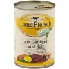 Landfleisch Pur Geflügel & Reis | 12x 400g Hundefutter -Hundefutter Geschäft Landfleisch Pur Gefluegel und Reis 12x 400g Hundefu