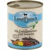 Landfleisch Pur Geflügelherzen & Seelachs | 6x 800g -Hundefutter Geschäft Landfleisch Pur Gefluegelherzen und Seelachs 6x 800