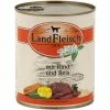 Landfleisch Pur Rind & Reis Mager | 6x800g Hundefutter