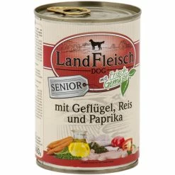 Landfleisch Senior Geflügel, Reis | 12x 400g Hundefutter