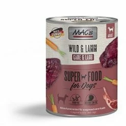 MACs Dog Wild & Lamm | 6x 800g Hundefutter Nass