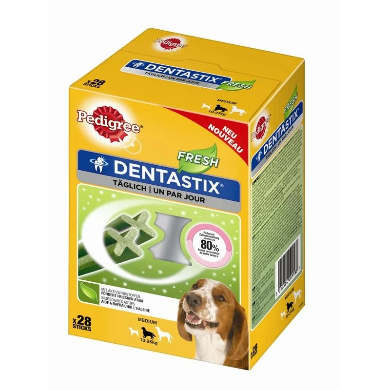 Pedigree Denta Stix Fresh | 4x 28 Stck Hundesnack 3 Pedigree Denta Stix Fresh | 4x 28 Stck Hundesnack