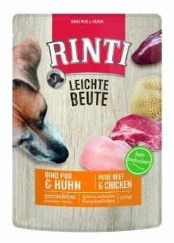 RINTI Leichte Beute Rind Pur + Huhn | 10x400g Nassfutter
