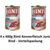 [Paket] Rinti Kennerfleisch Junior Rind | 24 X 400g Hundefutter Vorteilspack -Hundefutter Geschäft Rinti Kennerfleisch Junior Rind 12x 400g Hundefutter nass 213030 1
