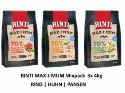 [Paket] Rinti Max-i-mum Rind | Huhn | Pansen Je 4kg Mixpack