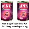 [Paket] Rinti Singlefleisch Rind Pur | 24x 400g Vorteilspack -Hundefutter Geschäft Rinti Singlefleisch Rind pur 24x 400g Vorteilspack 213700