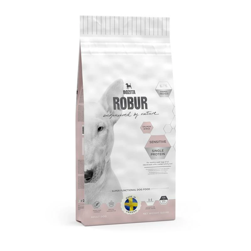 BOZITA Robur Sensitive Single Protein Salmon | 12,5kg Hundefutter Tr. 2 BOZITA Robur Sensitive Single Protein Salmon | 12,5kg Hundefutter Tr.