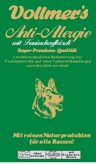 Vollmer´s Vollmers Anti Allergie Mit Kaninchen | 15kg Hundefutter Trocken 3 Vollmer´s Vollmers Anti Allergie Mit Kaninchen | 15kg Hundefutter Trocken